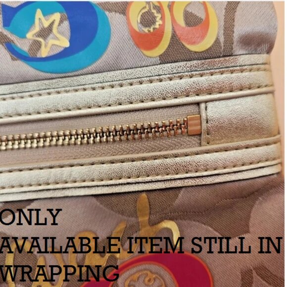 Coach Poppy Applique Shoulder Bag Pocket Tote F20099 Rare Limited Edition. NWT - Picture 14 of 15